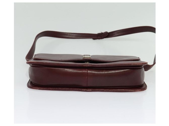 Givenchy Borsa a Spalla in Pelle Bordeaux Auth bs28548 Bordò - vista 5