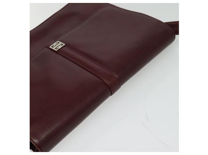 Givenchy Borsa a Spalla in Pelle Bordeaux Auth bs28548 Bordò - vista 6