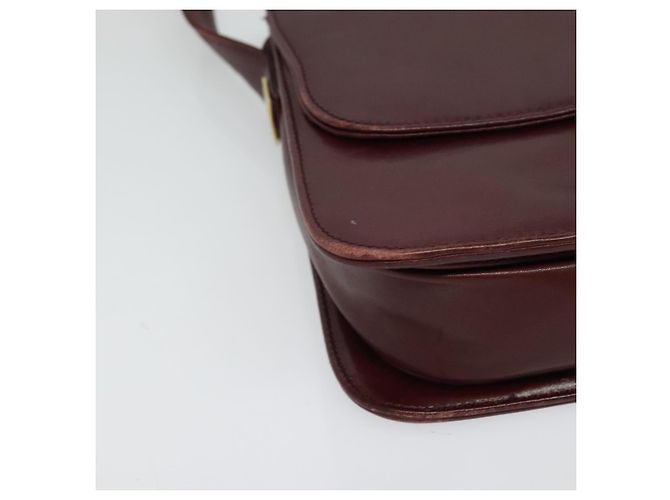 Givenchy Borsa a Spalla in Pelle Bordeaux Auth bs28548 Bordò - vista 9