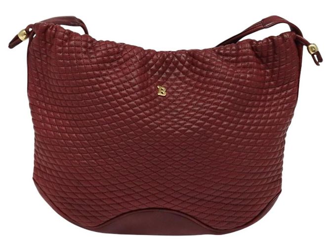 BALLY Borsa a Spalla in Pelle Rossa Dorata Auth 129654 Rosso D'oro - vista 13