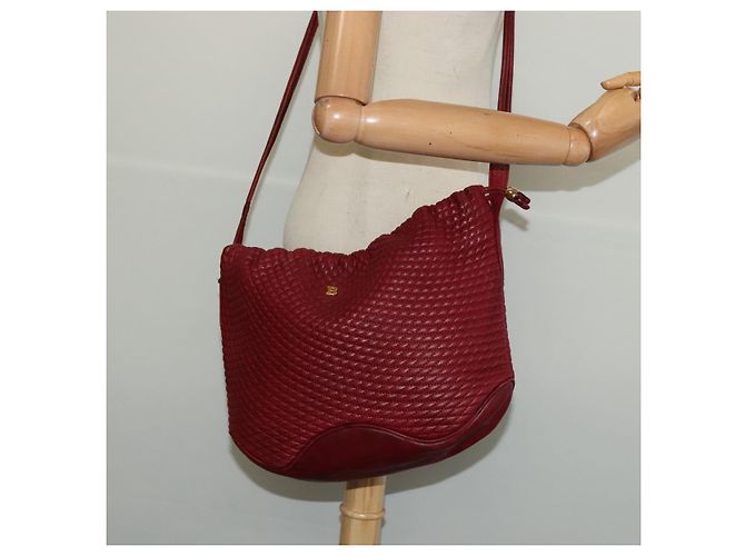 BALLY Borsa a Spalla in Pelle Rossa Dorata Auth 129654 Rosso D'oro - vista 20