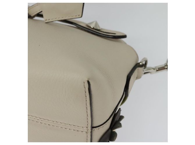 FENDI Borsa a Mano By The Way in Pelle 2 in 1 Beige Oro Auth 136115 - vista 16