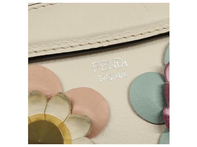 FENDI Borsa a Mano By The Way in Pelle 2 in 1 Beige Oro Auth 136115 - vista 17