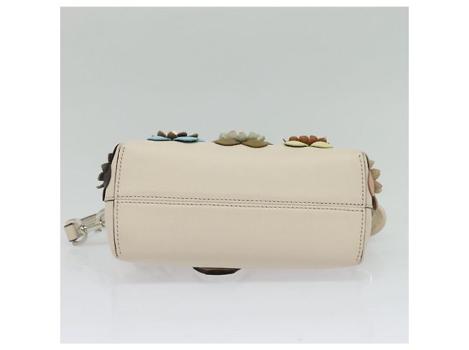 FENDI Borsa a Mano By The Way in Pelle 2 in 1 Beige Oro Auth 136115 - vista 5
