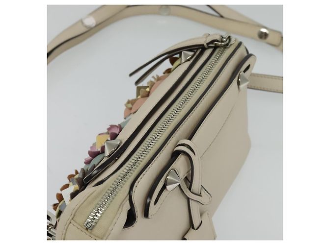 FENDI Borsa a Mano By The Way in Pelle 2 in 1 Beige Oro Auth 136115 - vista 6