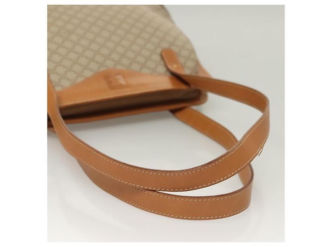 Céline Borsa a Spalla in Tela Macadam CELINE PVC Beige Oro Auth BA4513 D'oro - vista 7