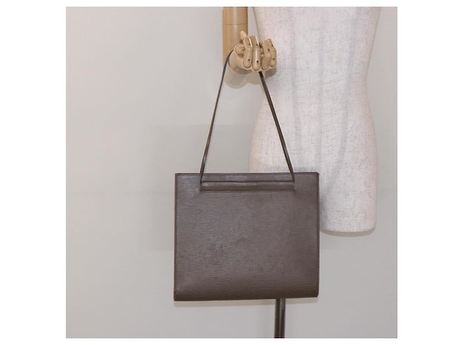 LOUIS VUITTON Borsa a Spalla Epi Saint Tropez Grigio Lilla M5246B LV Auth 137006 Marrone Porpora - vista 21