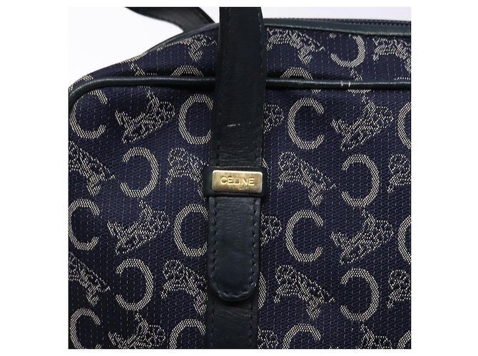 Céline CELINE Borsa a Mano Sulky in Tela Blu Marina Auth 129685 Blu navy - vista 10