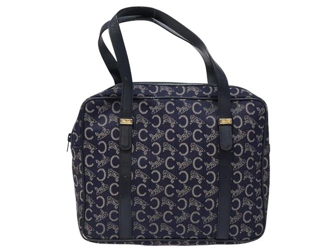 Céline CELINE Borsa a Mano Sulky in Tela Blu Marina Auth 129685 Blu navy - vista 13