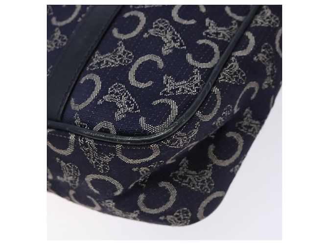 Céline CELINE Borsa a Mano Sulky in Tela Blu Marina Auth 129685 Blu navy - vista 15
