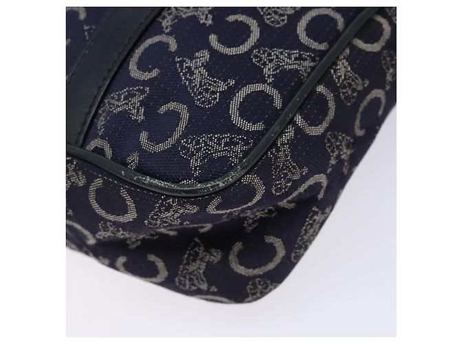 Céline CELINE Borsa a Mano Sulky in Tela Blu Marina Auth 129685 Blu navy - vista 16