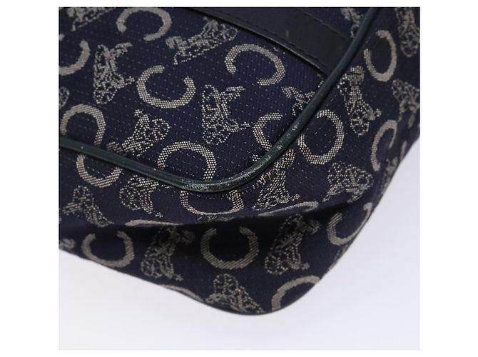 Céline CELINE Borsa a Mano Sulky in Tela Blu Marina Auth 129685 Blu navy - vista 17