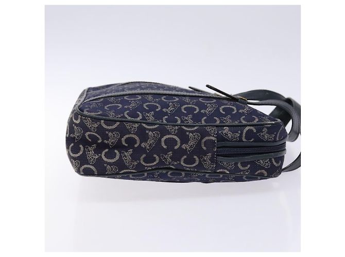 Céline CELINE Borsa a Mano Sulky in Tela Blu Marina Auth 129685 Blu navy - vista 3