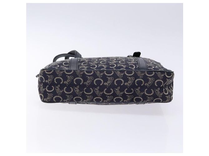 Céline CELINE Borsa a Mano Sulky in Tela Blu Marina Auth 129685 Blu navy - vista 5