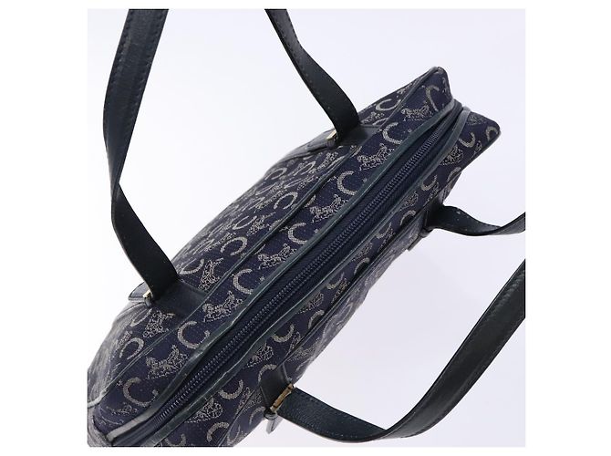 Céline CELINE Borsa a Mano Sulky in Tela Blu Marina Auth 129685 Blu navy - vista 6