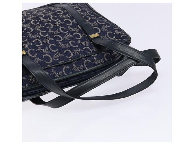 Céline CELINE Borsa a Mano Sulky in Tela Blu Marina Auth 129685 Blu navy - vista 7