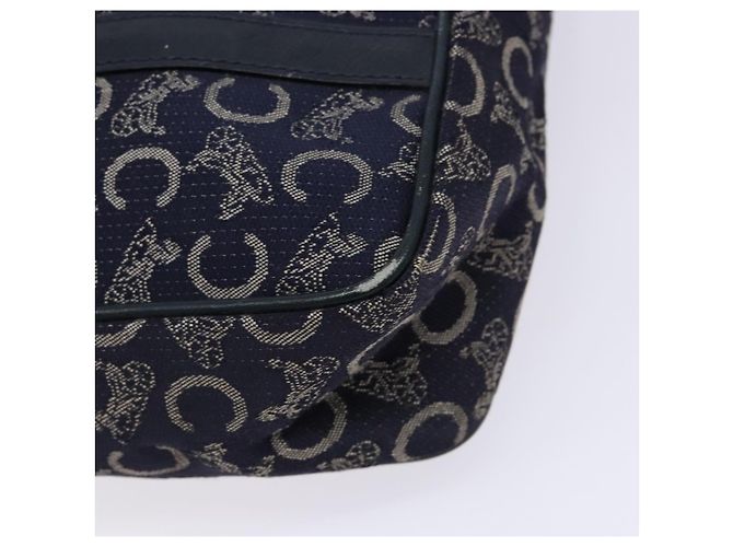 Céline CELINE Borsa a Mano Sulky in Tela Blu Marina Auth 129685 Blu navy - vista 8