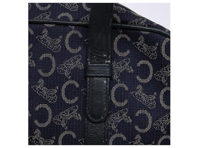 Céline CELINE Borsa a Mano Sulky in Tela Blu Marina Auth 129685 Blu navy - vista 9