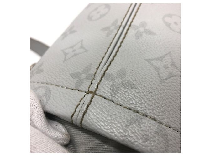 Bucket Borsa a secchiello Nano in tela Monogram Chalk bianco Louis Vuitton - vista 8
