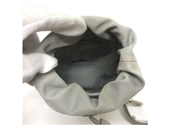 Bucket Borsa a secchiello Nano in tela Monogram Chalk bianco Louis Vuitton - vista 9