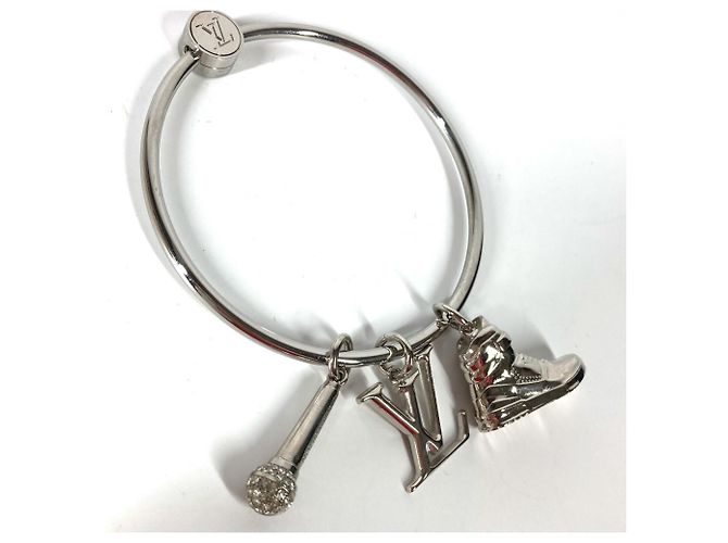 Louis Vuitton M68854 Mike Strass-Schlüsselanhänger Silber - Ansicht 4