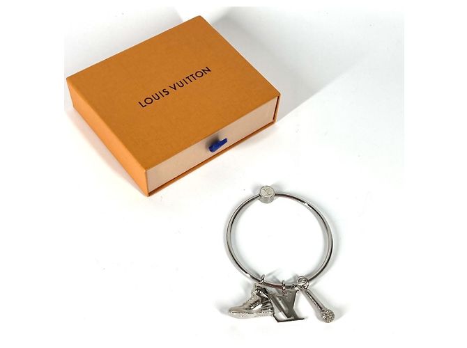 Louis Vuitton M68854 Mike Strass-Schlüsselanhänger Silber - Ansicht 9