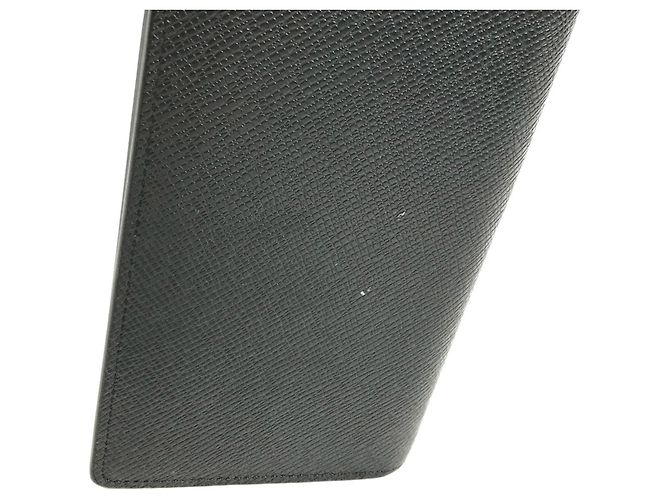 Portafoglio Lungo Brazza in Taiga Louis Vuitton Nero Grigio - vista 5