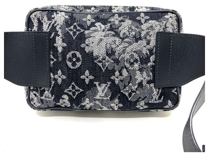 Bumbag Monogram Tapestry Louis Vuitton Blu navy - vista 2