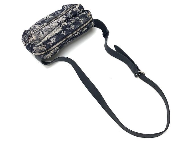Bumbag Monogram Tapestry Louis Vuitton Blu navy - vista 4