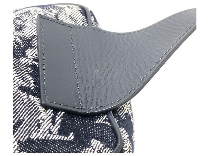 Bumbag Monogram Tapestry Louis Vuitton Blu navy - vista 7