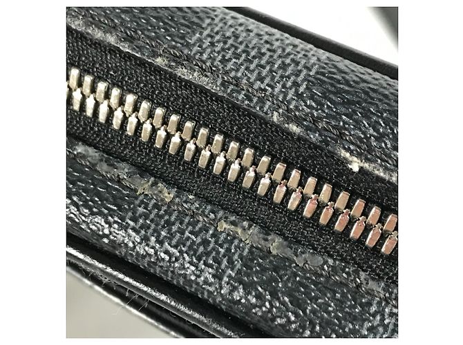 Borsa a Spalla Louis Vuitton Damier Graphite Map Danube PM NM Nero - vista 11