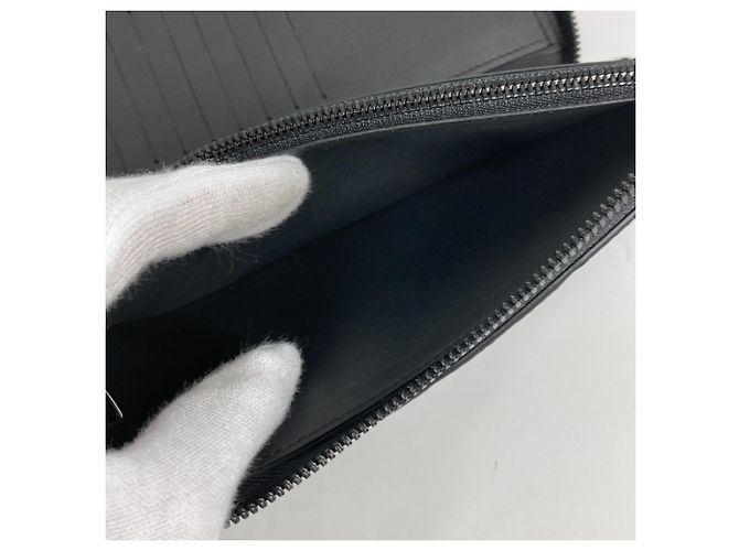 Louis Vuitton Monogram Long Bill Wallet Black - view 16