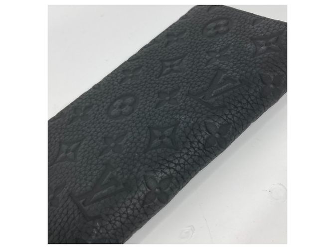 Louis Vuitton Monogram Long Bill Wallet Black - view 8