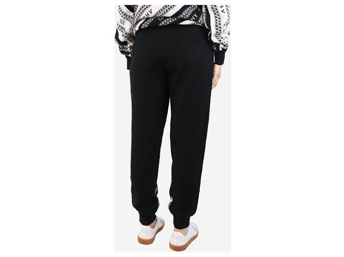 Givenchy Schwarze Jacquard-Strickhose mit Kettenmuster - Größe S - Ansicht 3