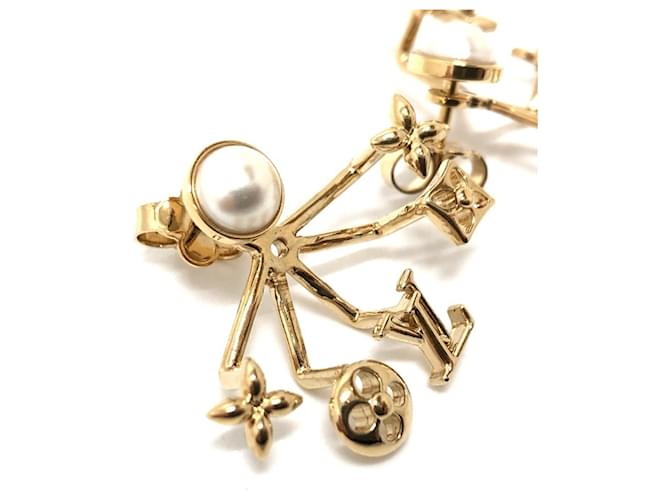 Orecchini Cruiser M00601 Louis Vuitton Bianco - vista 3