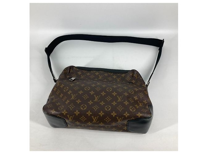 Borsa a Spalla Louis Vuitton Monogram Macassar Torres Marrone Nero Monogramma - vista 10