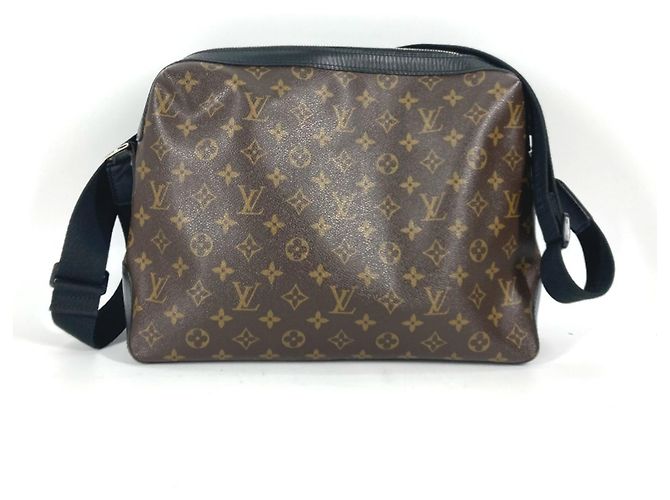 Borsa a Spalla Louis Vuitton Monogram Macassar Torres Marrone Nero Monogramma - vista 2
