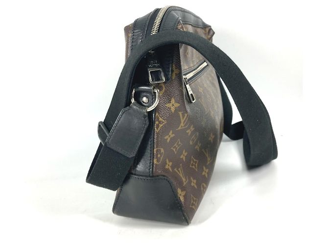 Borsa a Spalla Louis Vuitton Monogram Macassar Torres Marrone Nero Monogramma - vista 3