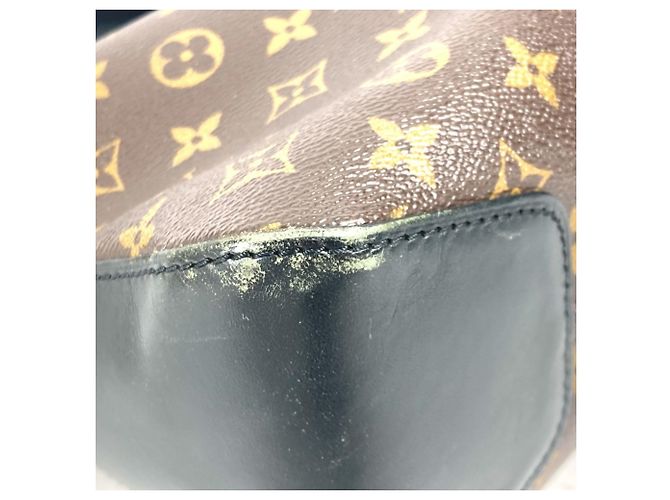 Borsa a Spalla Louis Vuitton Monogram Macassar Torres Marrone Nero Monogramma - vista 7