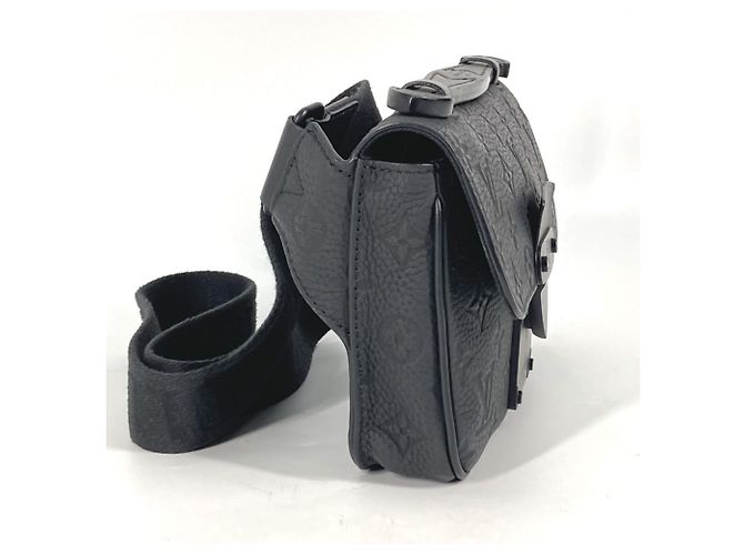 Borsa a tracolla S-Lock in Monogram Empreinte Louis Vuitton Nero - vista 3