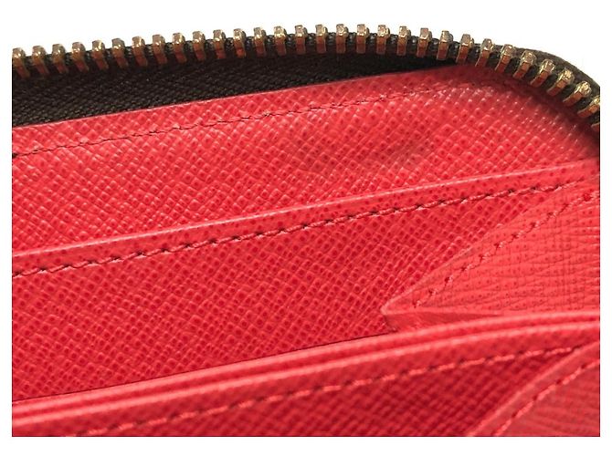 Cartera Zippy Monogram Louis Vuitton Castaño Roja Multicolor Monograma - vista 14