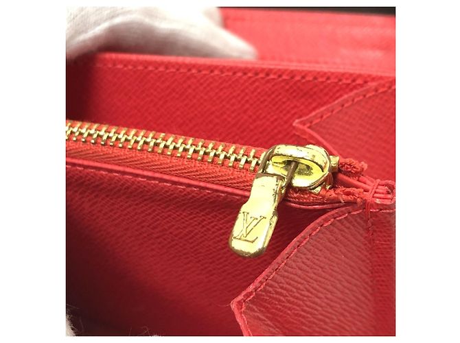 Cartera Zippy Monogram Louis Vuitton Castaño Roja Multicolor Monograma - vista 15