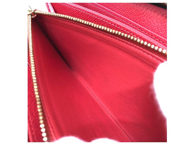 Cartera Zippy Monogram Louis Vuitton Castaño Roja Multicolor Monograma - vista 16