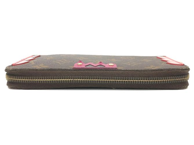 Cartera Zippy Monogram Louis Vuitton Castaño Roja Multicolor Monograma - vista 3
