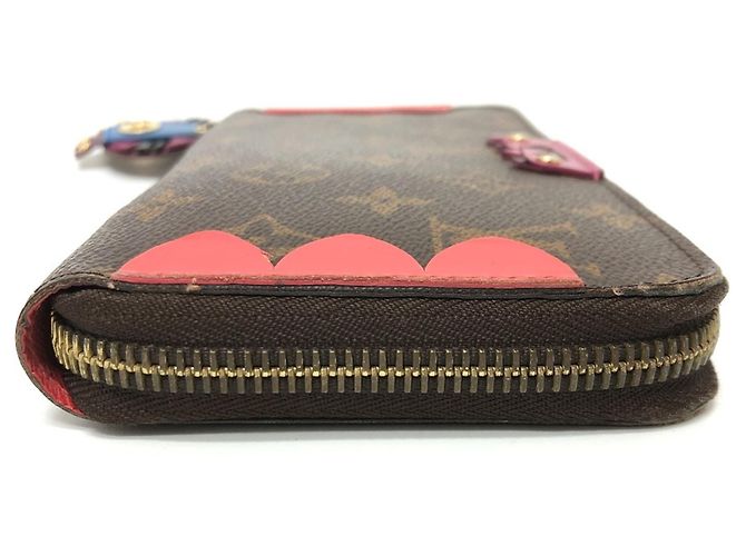 Cartera Zippy Monogram Louis Vuitton Castaño Roja Multicolor Monograma - vista 4