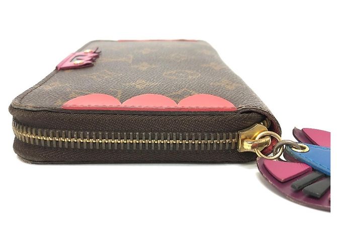 Cartera Zippy Monogram Louis Vuitton Castaño Roja Multicolor Monograma - vista 5