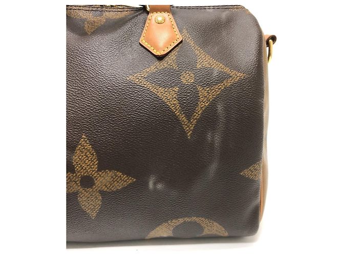 Speedy Borsa Boston Mini Bandoulière 30 Monogramma Gigante Louis Vuitton Marrone - vista 10