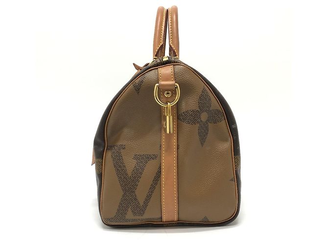 Speedy Borsa Boston Mini Bandoulière 30 Monogramma Gigante Louis Vuitton Marrone - vista 3