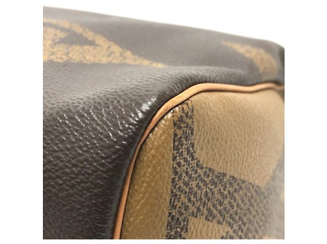 Speedy Borsa Boston Mini Bandoulière 30 Monogramma Gigante Louis Vuitton Marrone - vista 5