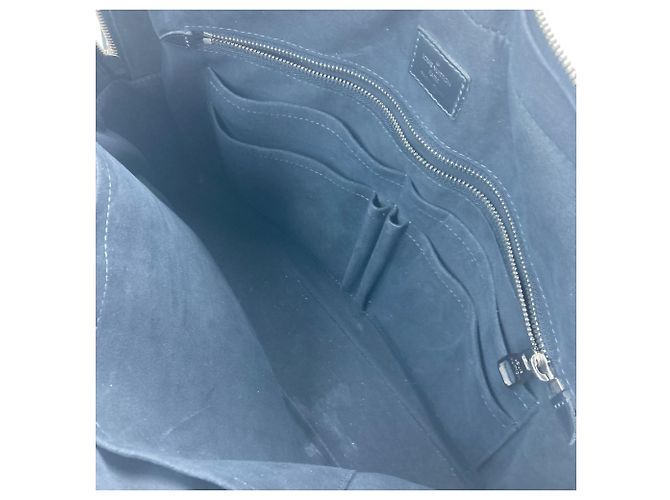 Bolso Louis Vuitton Damier Cobalt Negro Azul marino - vista 10